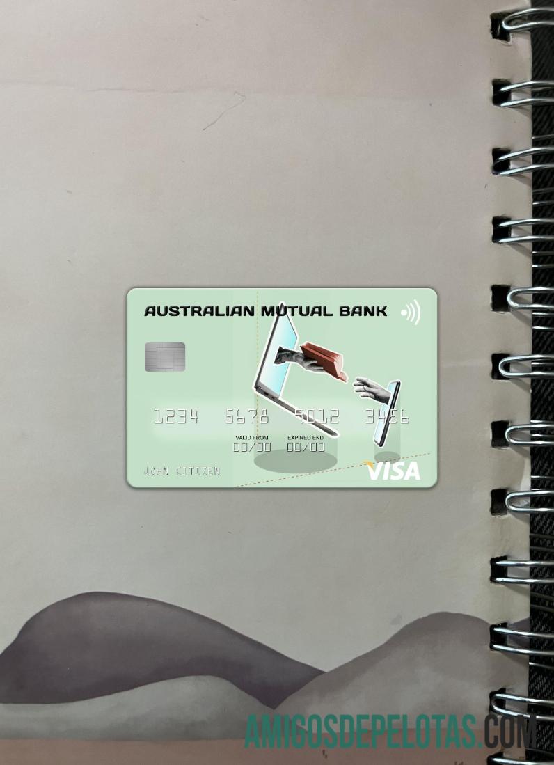 Austrália Australian Mutual Bank Visa Card Photolook Frente modelo